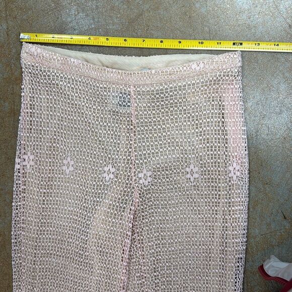 Gianfranco perre XSPink Lace Flare Pants. Good condition - Picture 8 of 10